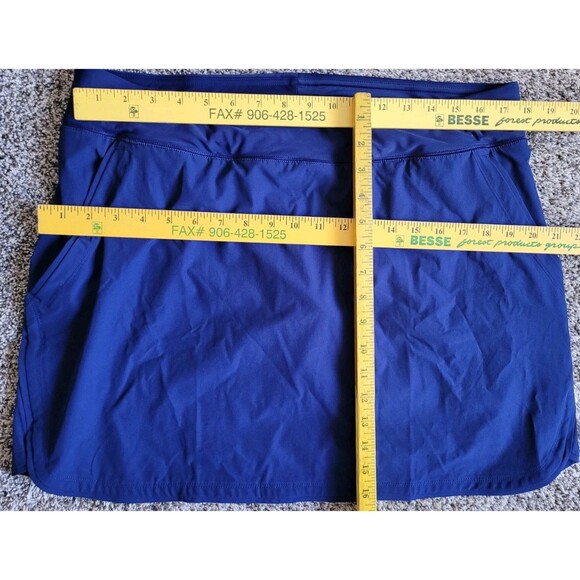 Lands' End Quick Dry Active Board Skort 16 Swim Skirt Navy Large Athletic S73 - Picture 2 of 5